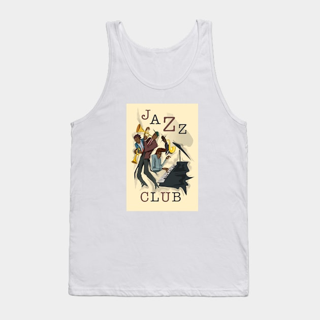 Jazz Club Tank Top by PLAYDIGITAL2020